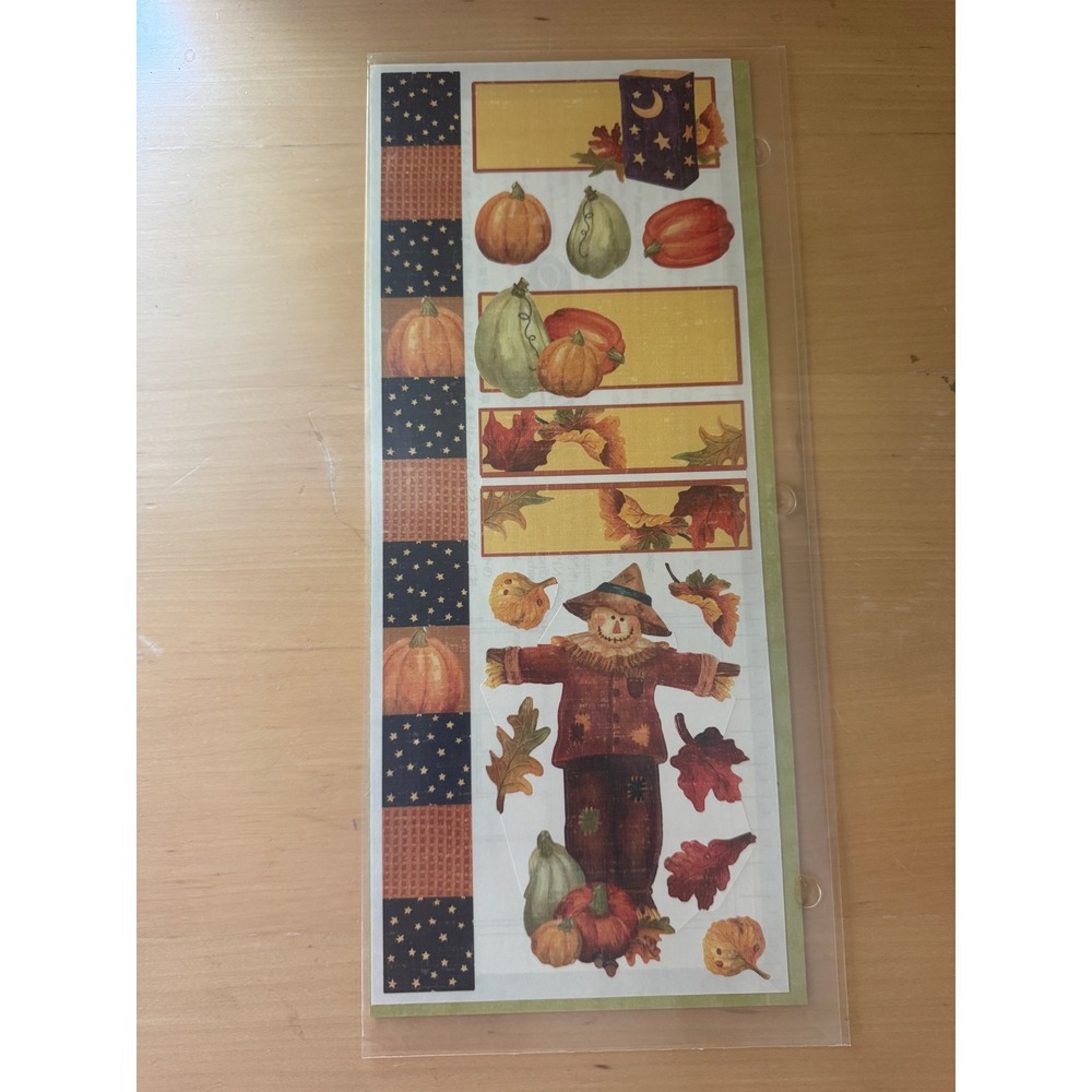Creative Memories Jumbo Great Lengths Cottage Autumn Sticker Sheet 2006 Fall